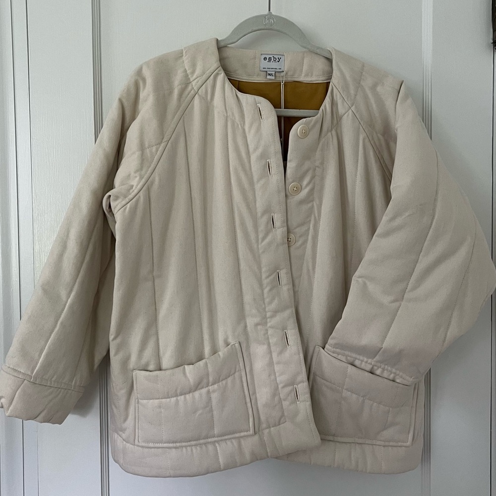 Esby Raven Quilted Jacket M/L (NWT)